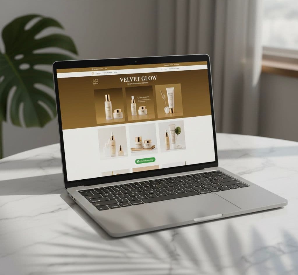 Aperçu du projet VELVET GLOW - Boutique Cosmétique Premium